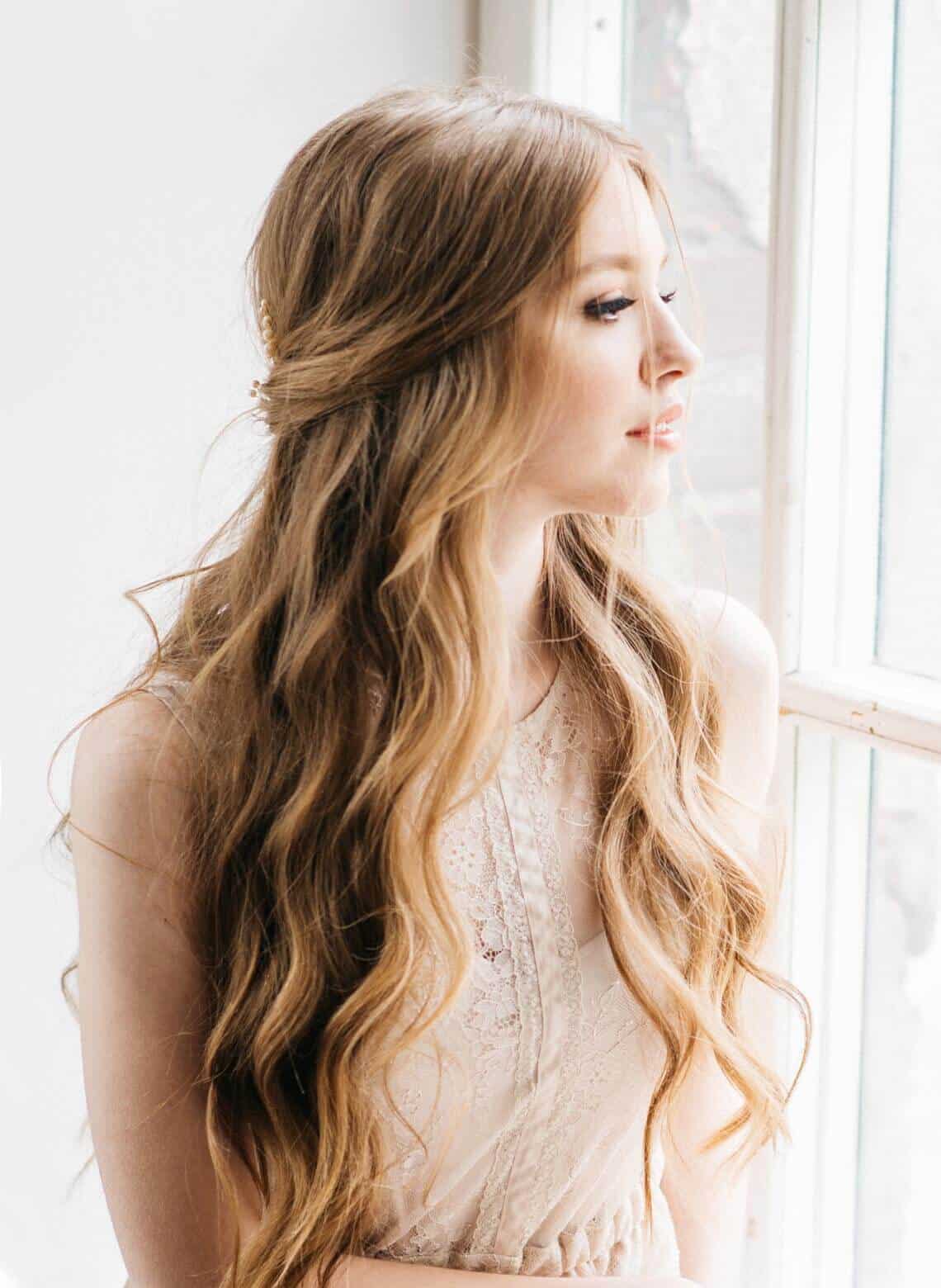 Elegant steil haar styling